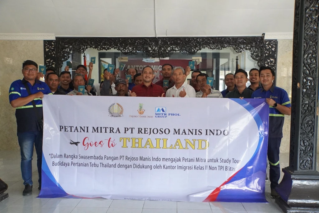 Tingkatkan Produktifitas Tebu di Indonesia, 20 Petani Tebu Mitra RMI Diberangkatkan Ke Thailand Untuk Studi Tiru